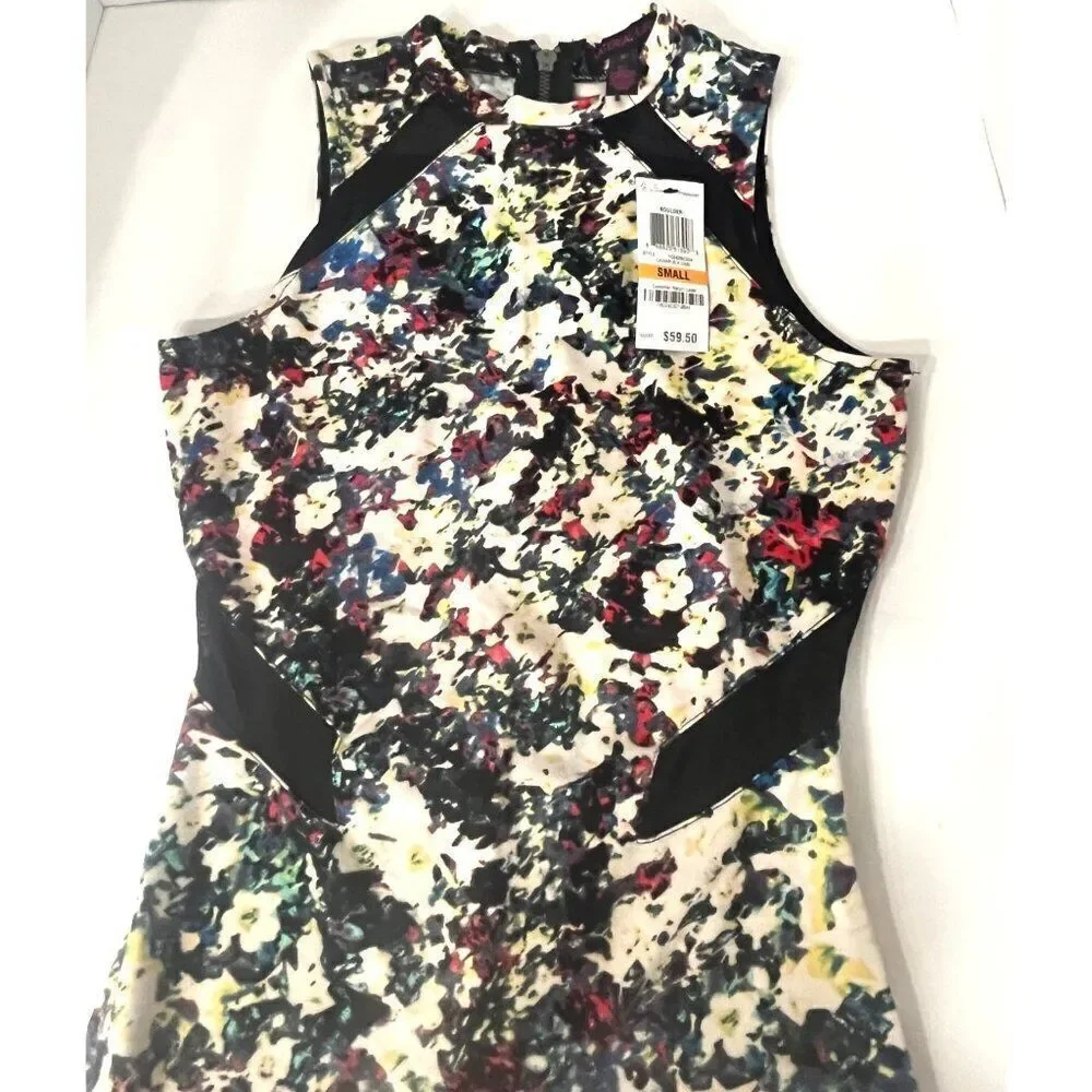 $59.00 Material Girl Junior’s Sleeveless Floral Print Bodyco, Multi, Size S - Picture 12 of 14